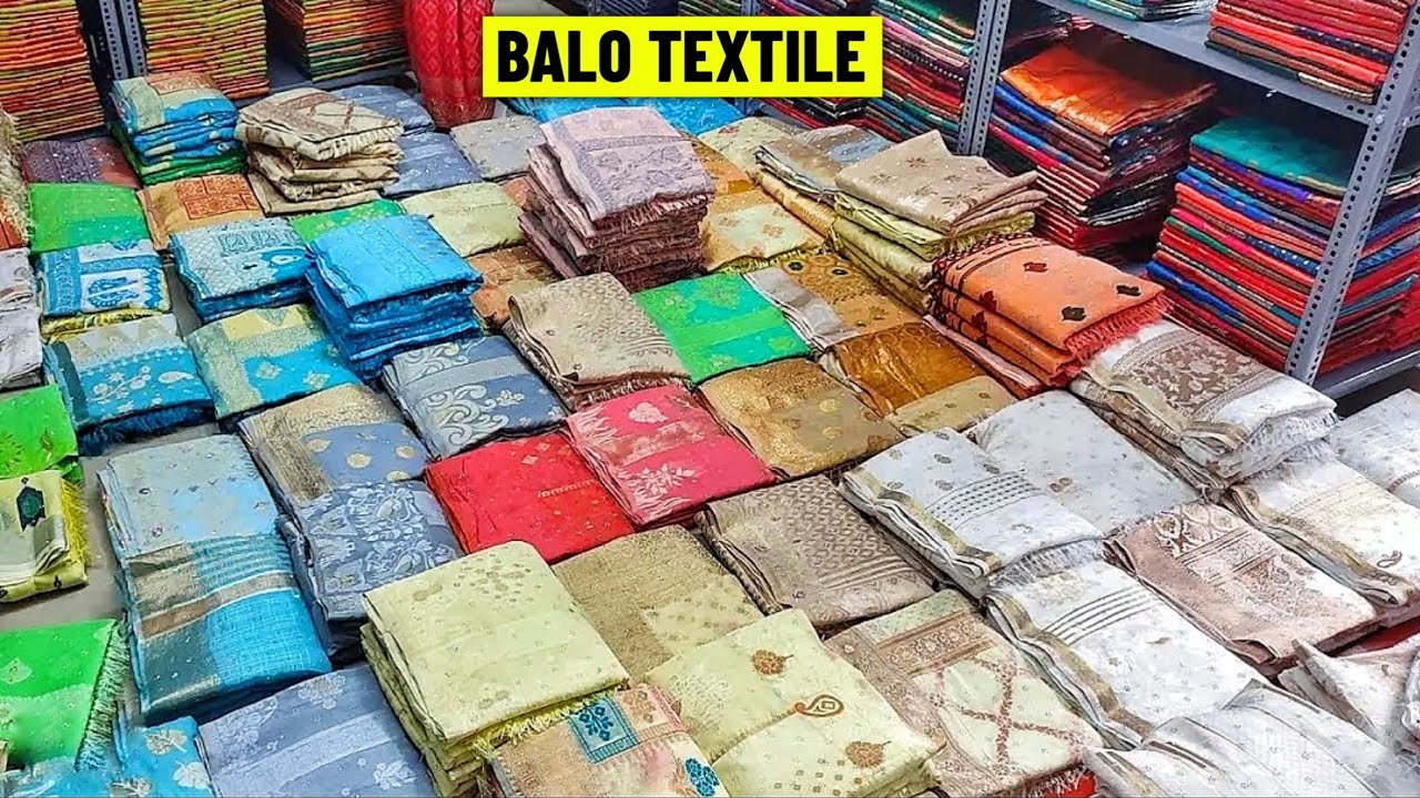 Semi Silk Saree with Wholesale Price // Handloom Saree Manufacturer || BALO TEXTILE - Guptipara