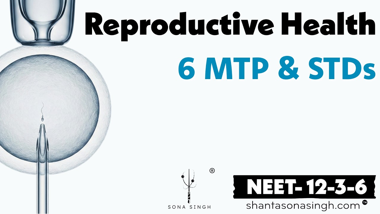 MTPs & STDs | Reproductive Health 6| NCERT Mapped NEET Biology