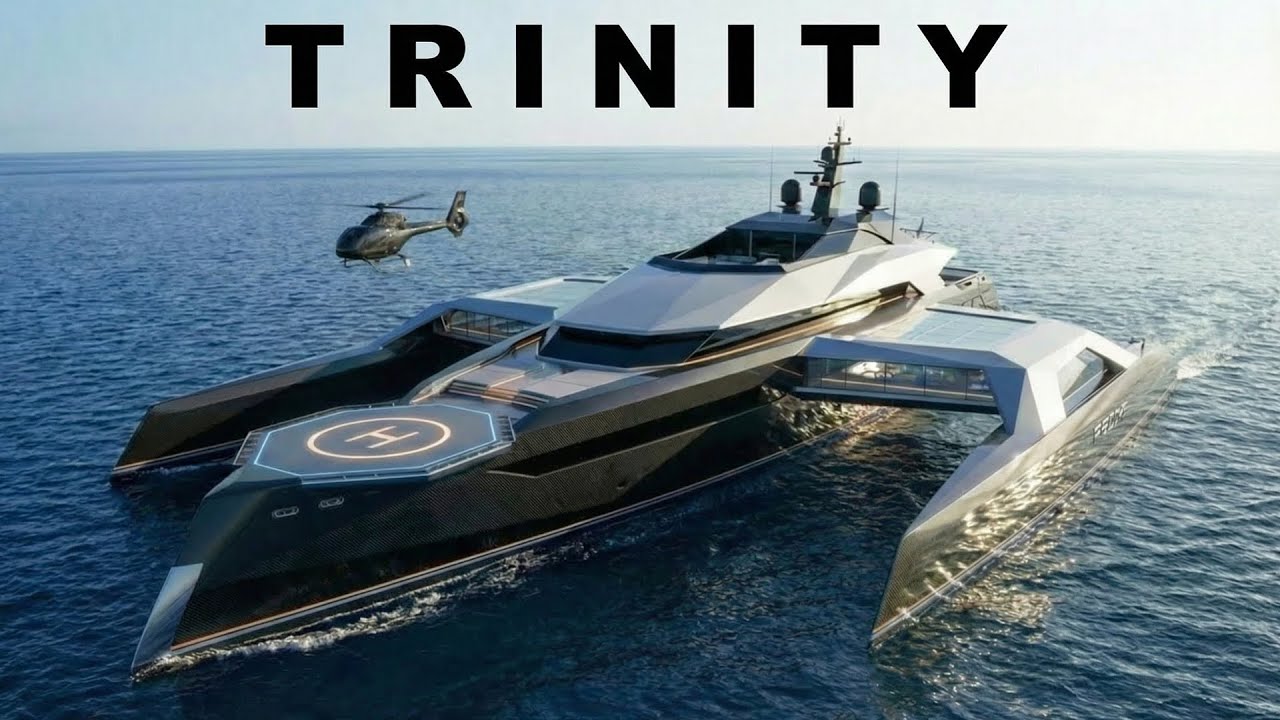 TRINITY | Самая экстремальная яхта-тримаран из когда-либо созданных (350 млн долларов)