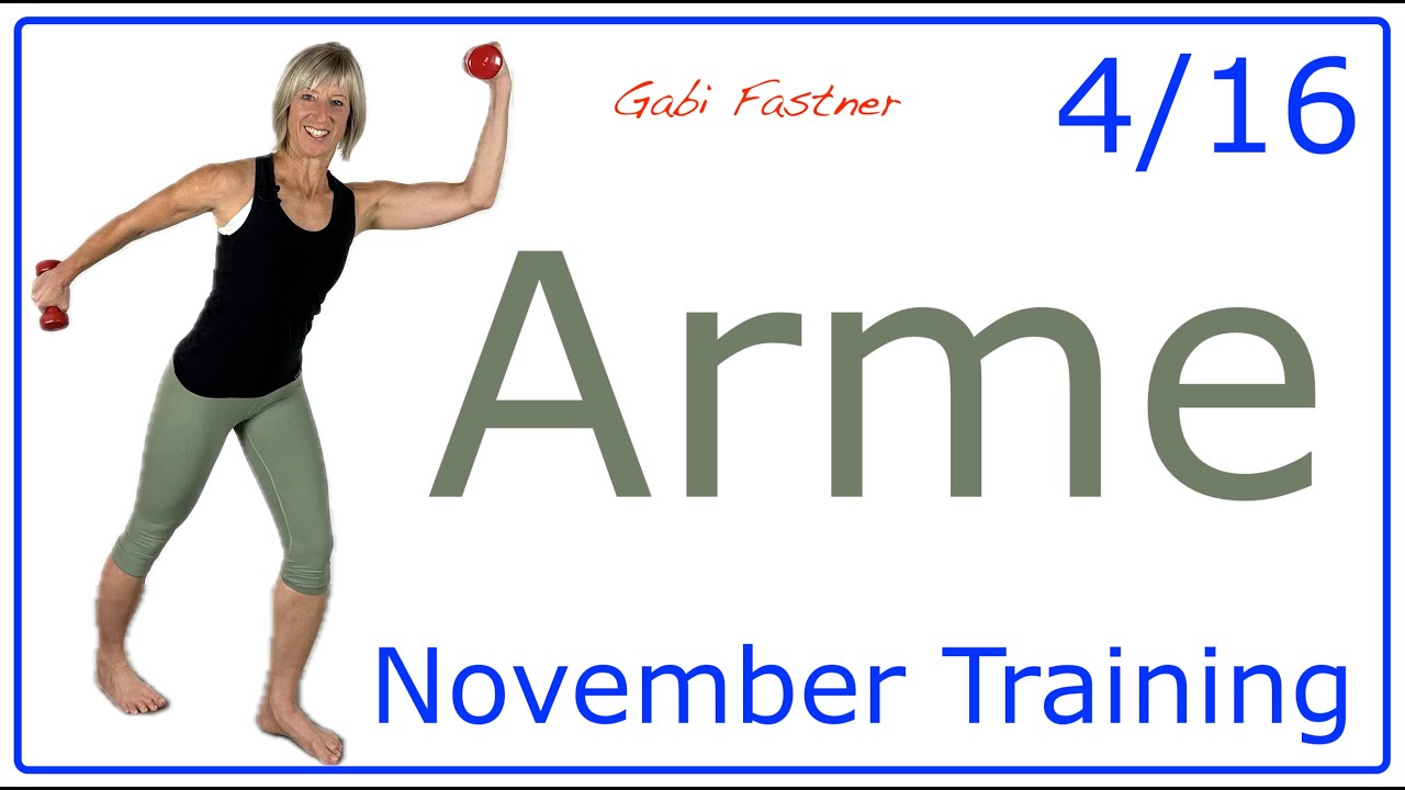 4/16📍26 min. Arme trainieren | Bizeps, Trizeps und Schultern in Form | Hantel-Workout im Stehen