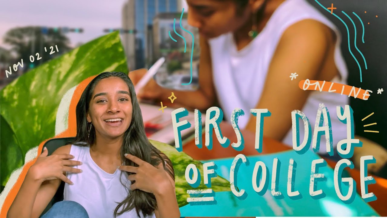 First day of college - a design student in Sri Lanka - new semester (online)