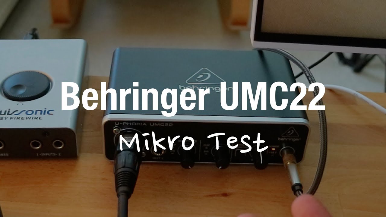 Behringer U-Phoria UMC22 USB Audio Interface Test (Unboxing & Review)