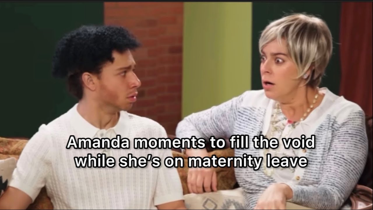 Amanda moments to fill the void while she's on maternity leave