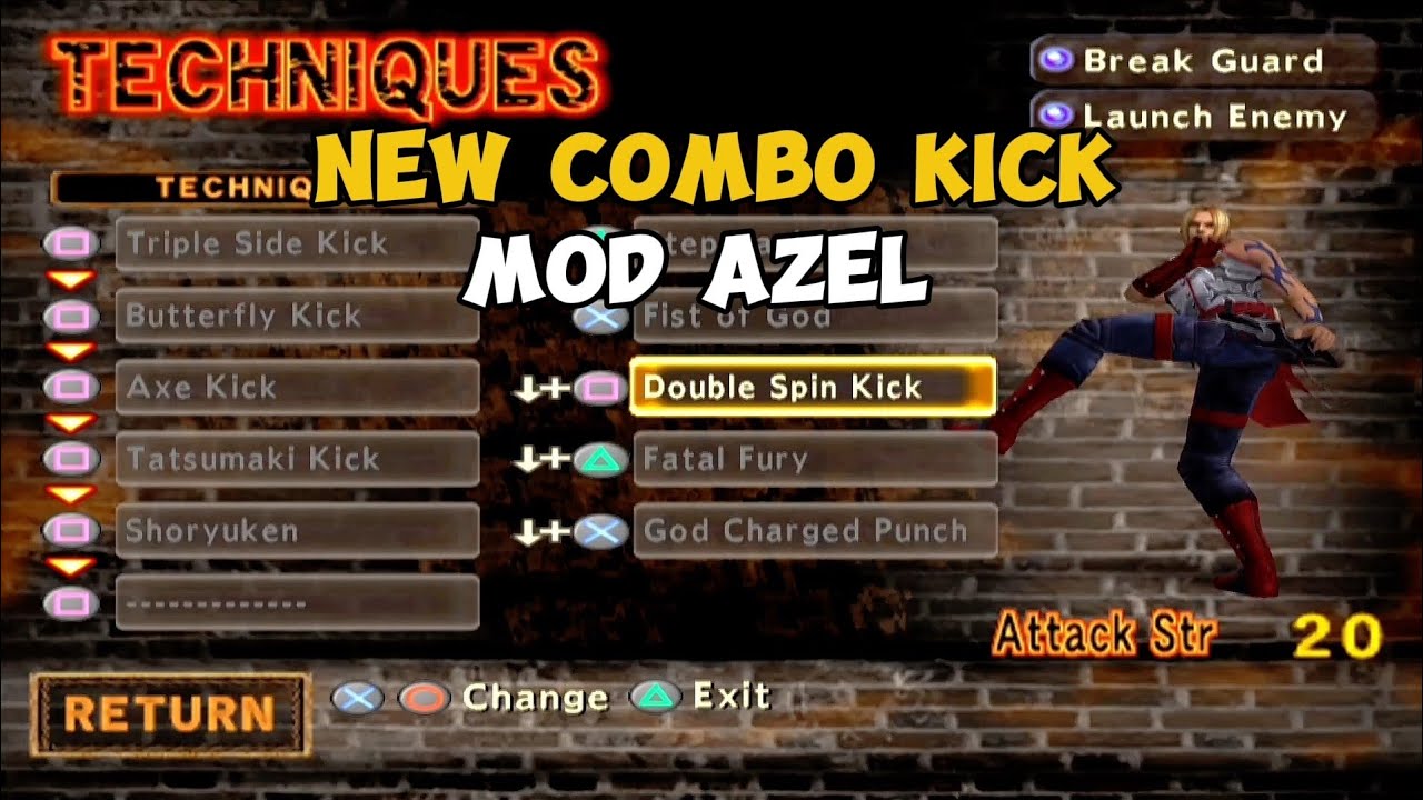 Combo kick God Hand Mod Azel