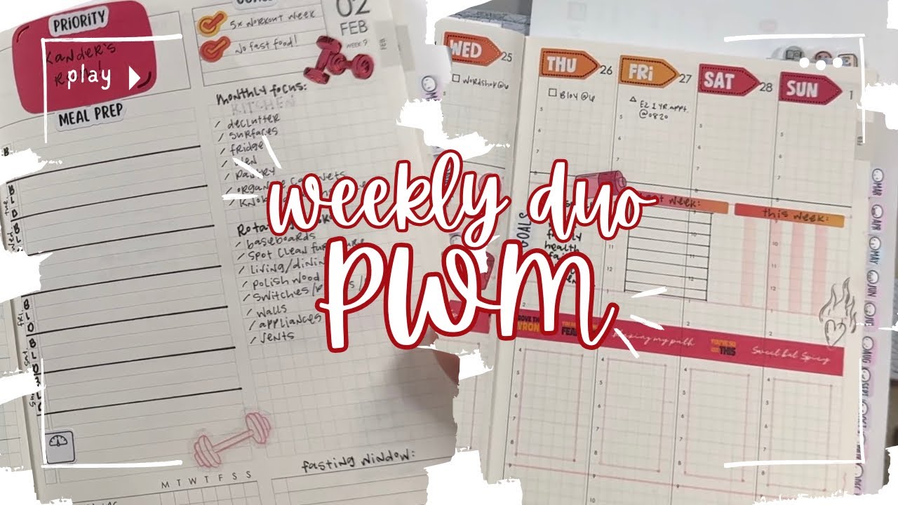 Refining My Weekly Duo Setup | B6 Just Scribble Plan With Me