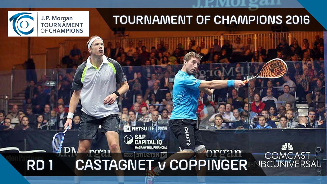 Squash: Tournament of Champions 2016 - Men's Rd 1 Highlights: Castagnet v Coppinger