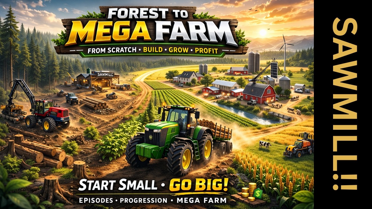 Forest to Mega Farm #2 – Building the Sawmill