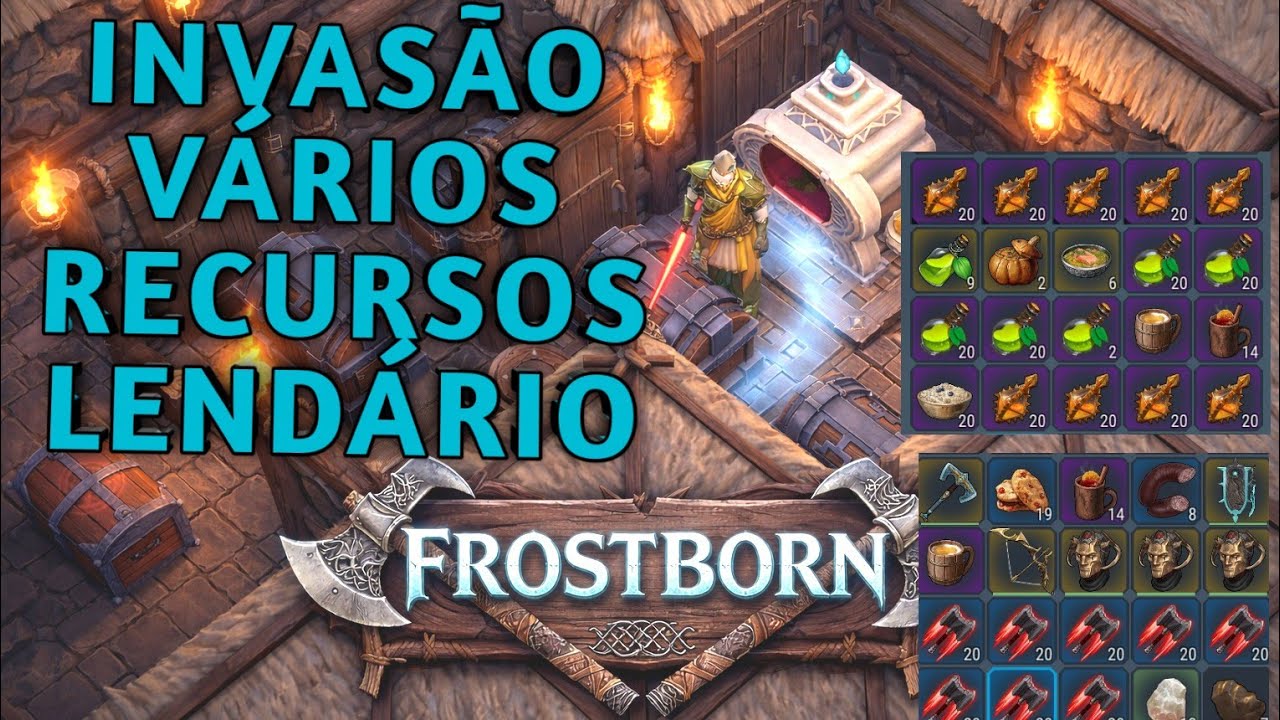 #Frostborn Action RPG | Farmando Itens Lendários na Invasão