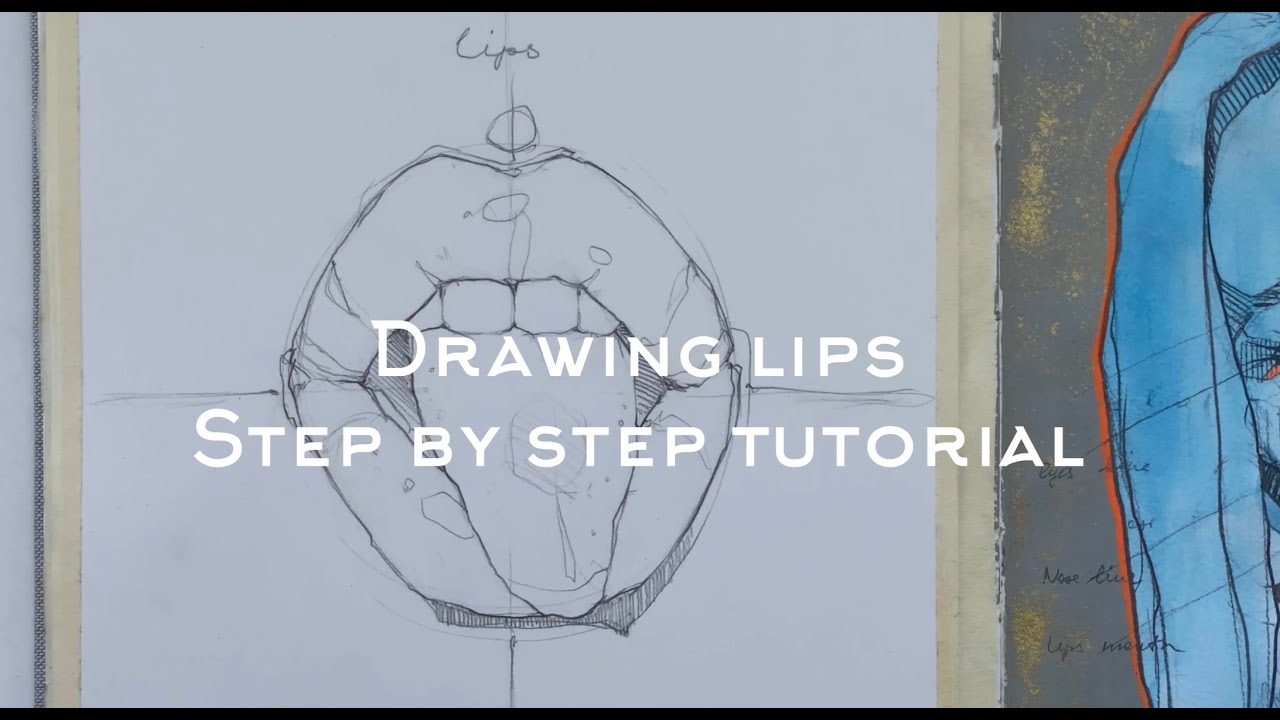 Drawing lips | Step-by-step tutorial