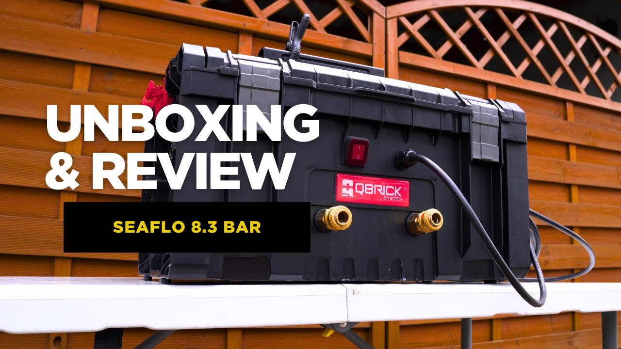 Walizka QBRICK na chemię & akcesoria z wbudowaną pompą SEAFLO 8.3 BAR | Brilliant Clean