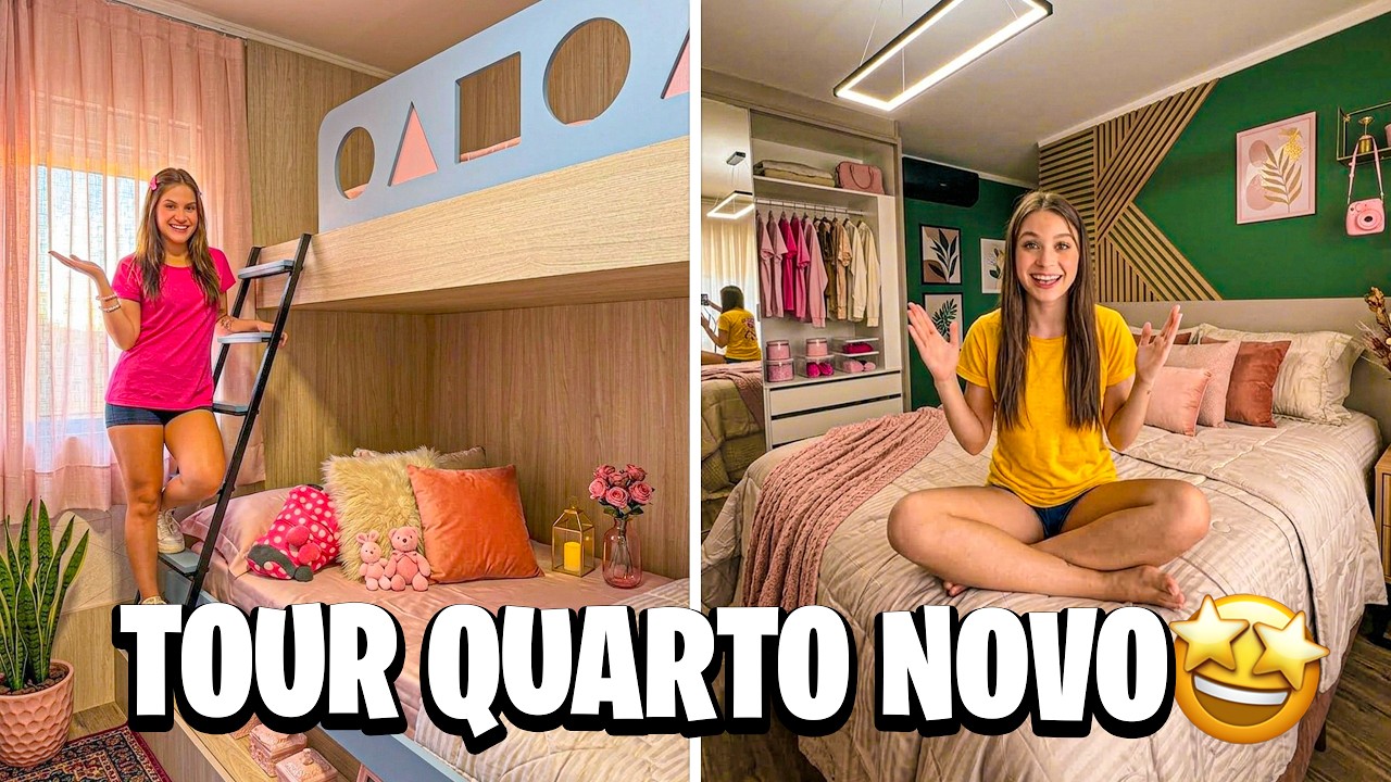 Finalmente mostramos nosso QUARTO no APARTAMENTO 🏠🛏️