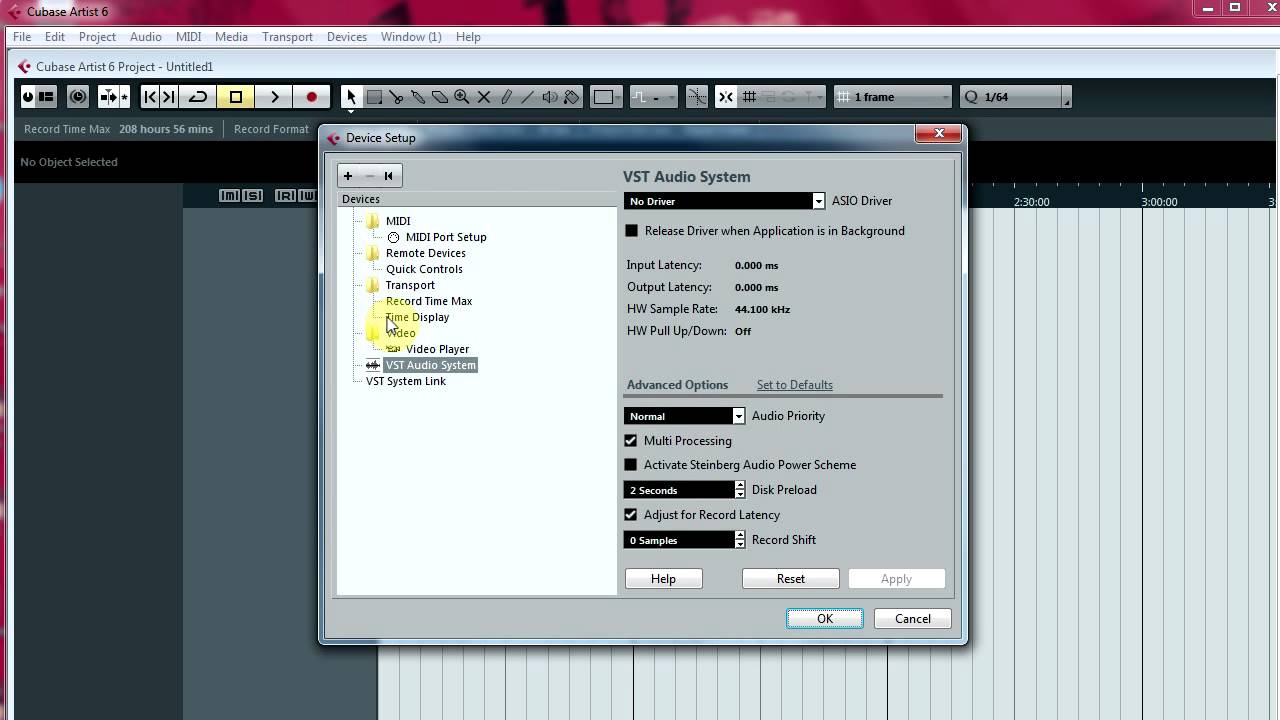 How to Set Up Cubase 6 with an Interface and Two