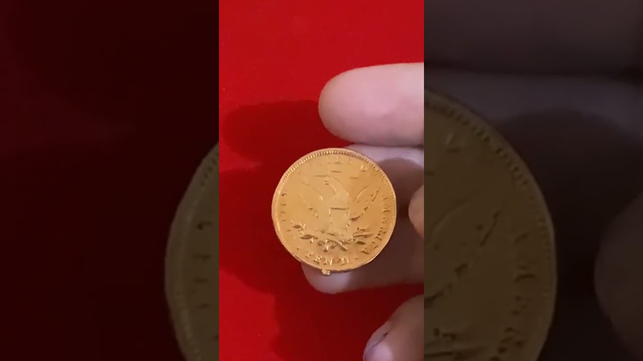 FOR SALE!!! COIN LIBERTY HEAD 1896 TEN'D REAL