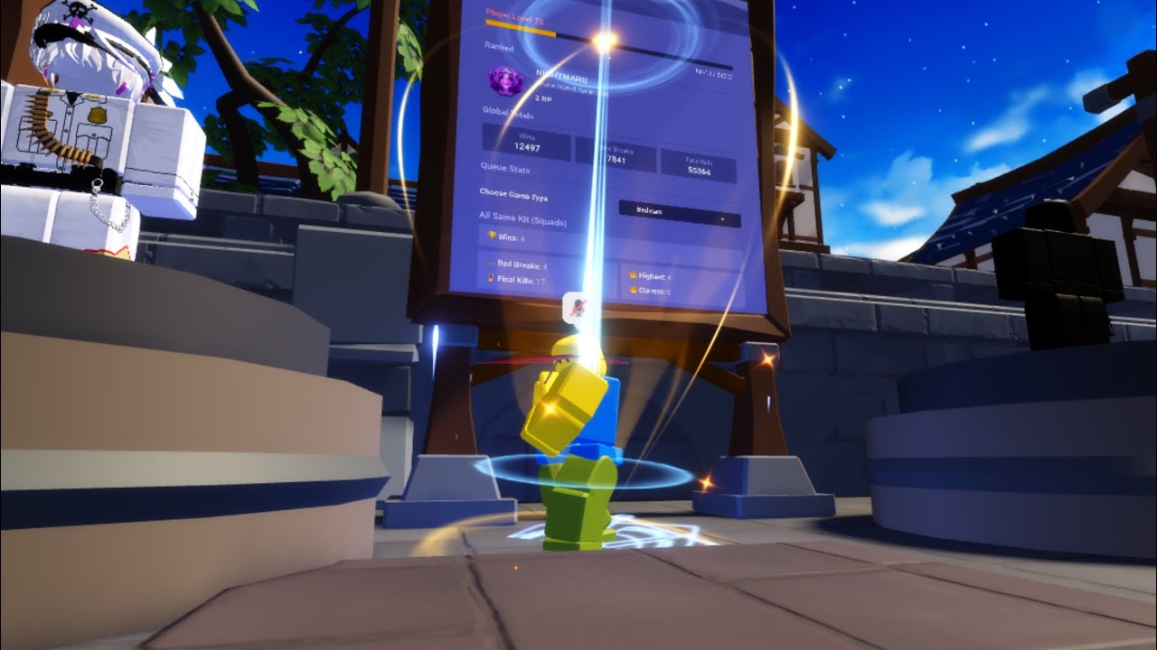 So i got NIGHTMARE rank in roblox bedwars…