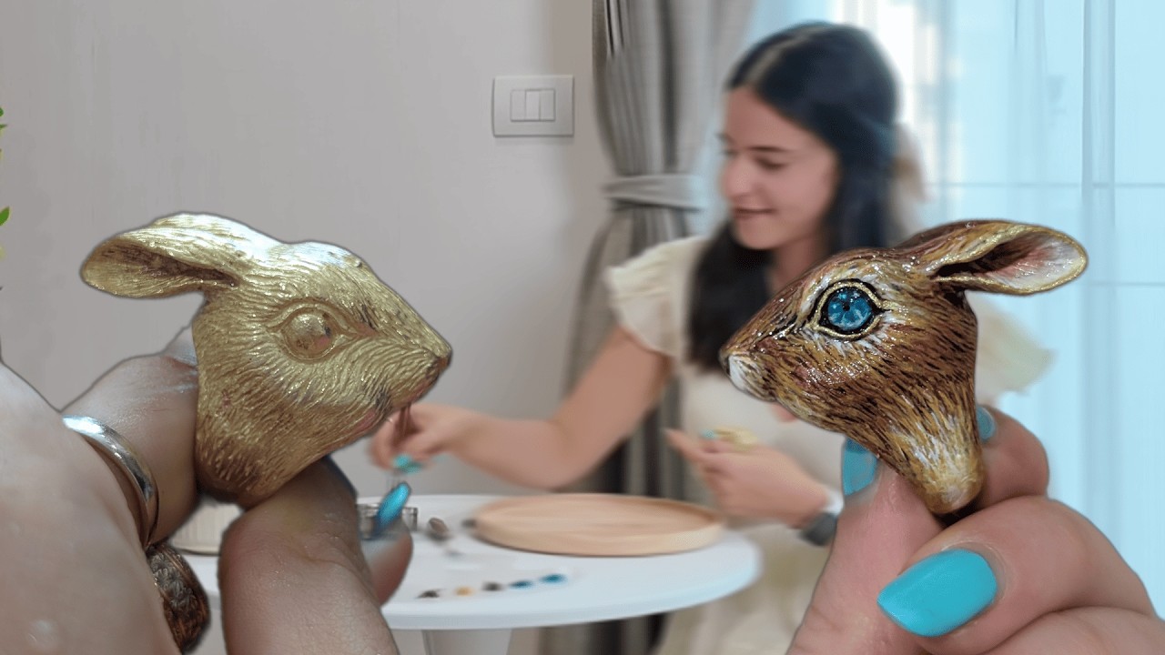 Painting a Brass Bunny Ring — Bought It, Painted It, Brought It Back