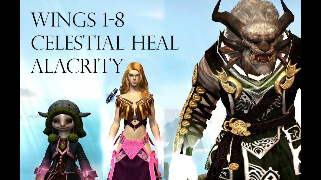 Wings 1~8 - Celestial/Full Heal Alac Tank - [Dynasty] Guild Wars 2 Raids