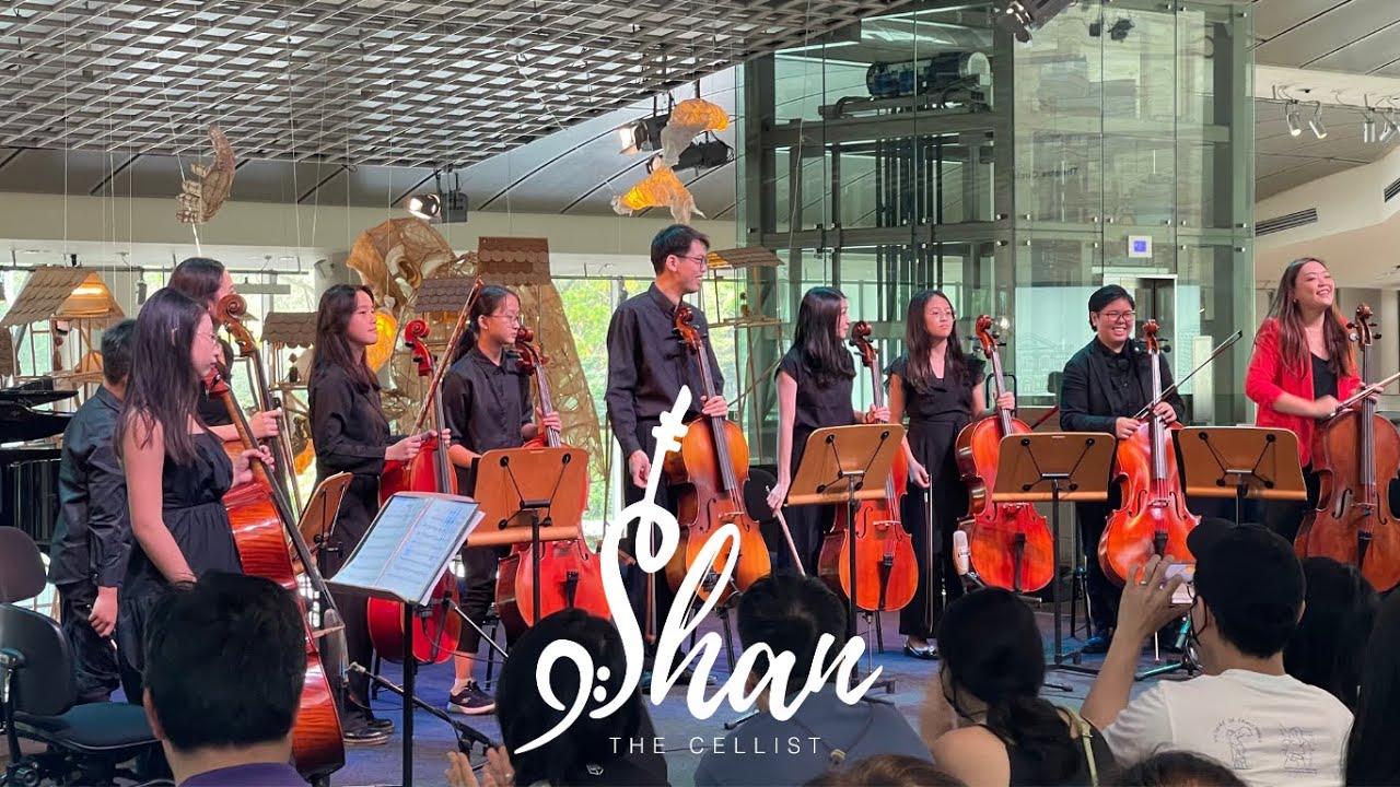 Miss Shan's Cello Studio Ensemble at the Esplanade