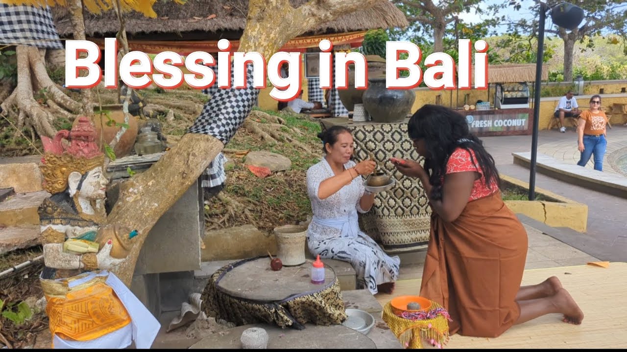 Getting my BLESSING in Bali Indonesia.  #bali #blessings  #youtubehighfive
