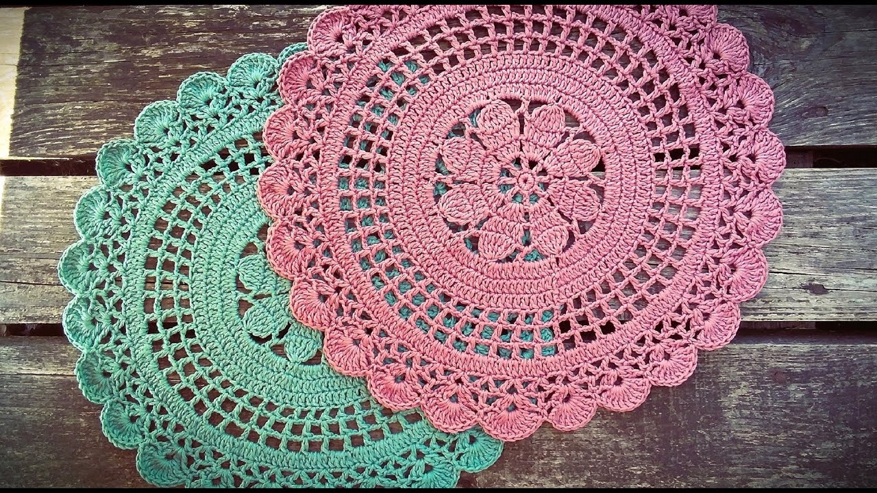 How To Crochet Tea Rose Doily - Easy Pattern
