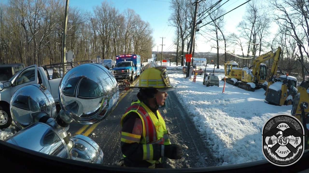 Rescue 49 Enroute/Arriving at Auto Accident with Entrapment