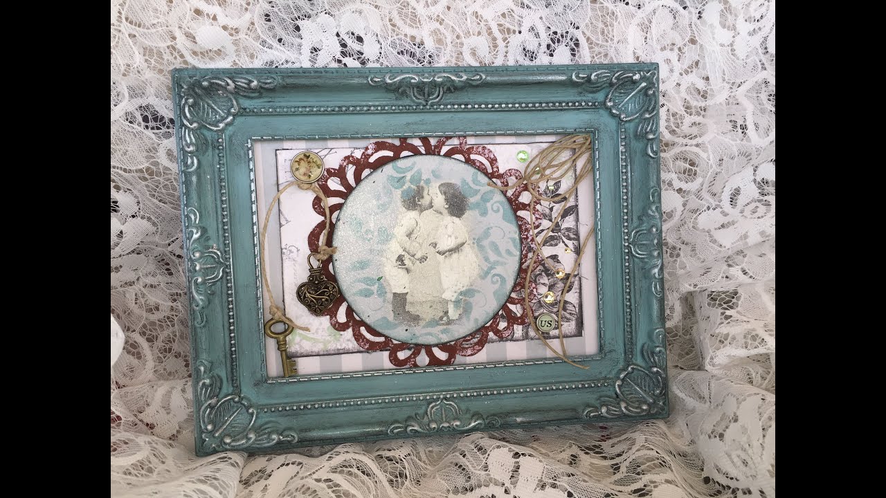 Frame Makeover  Part 1 - &Mu;&epsilon;&tau;&alpha;&mu;ό&rho;&phi;&omega;&sigma;&eta; &Kappa;&omicron;&rho;&nu;&iota;&zeta;&alpha;&sigmaf; - Diy Craft by Debi