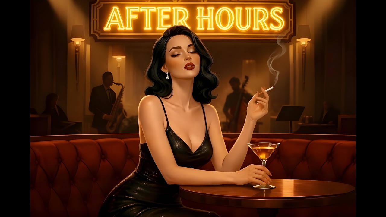 After Hours Café (1930s-40s Smooth Jazz Lyric Video)
