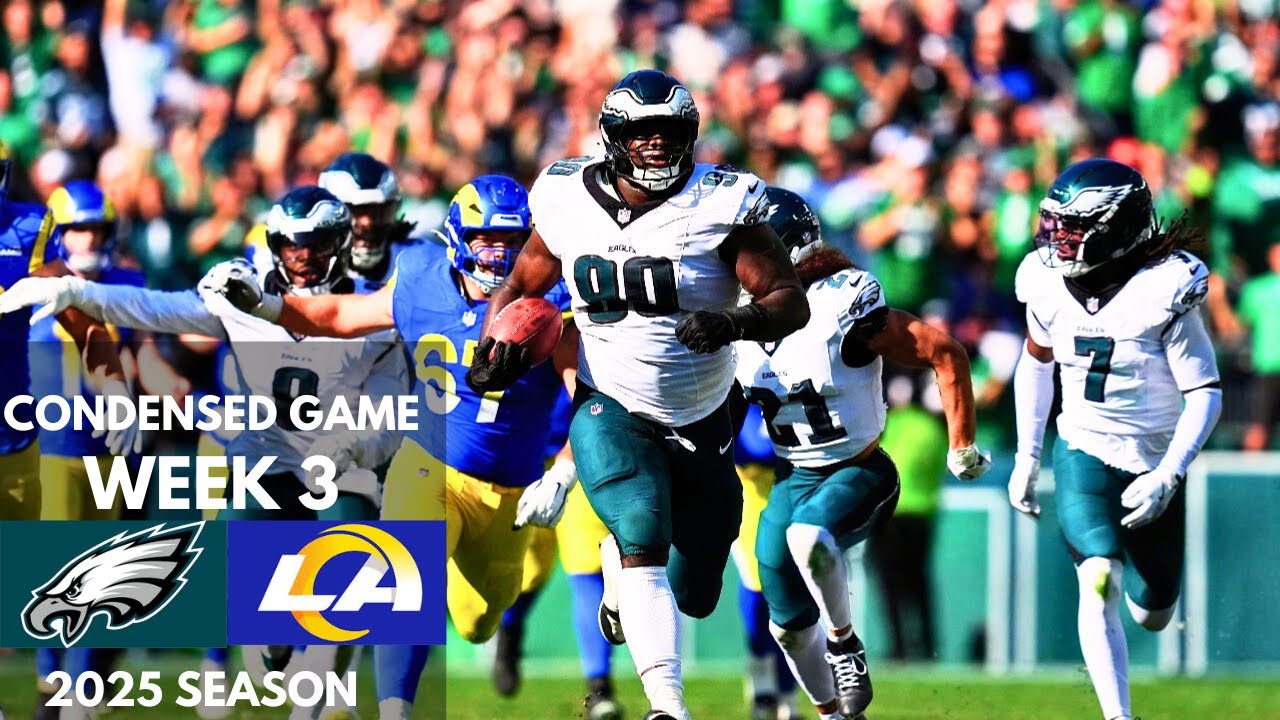 Eagles vs Rams 2025 Week 3 Condensed Game | NFL Highlights