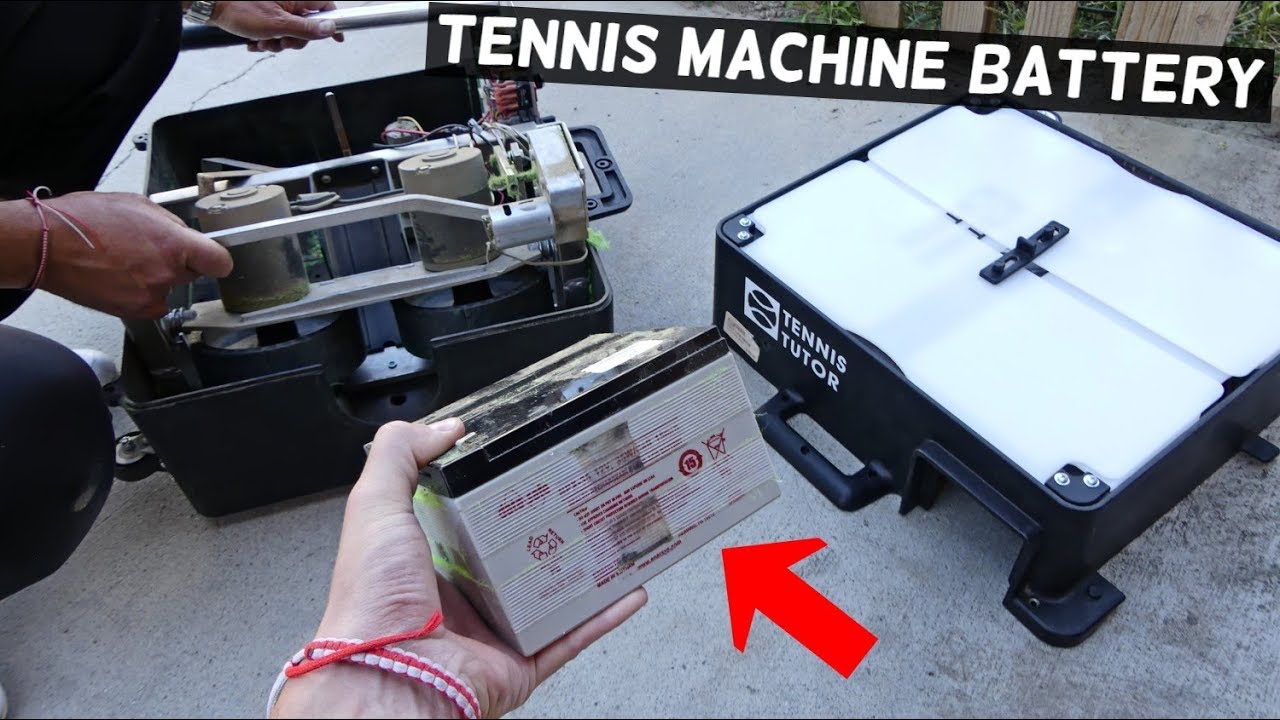 TENNIS TUTOR BALL MACHINE HOW TO REPLACE BATTERY