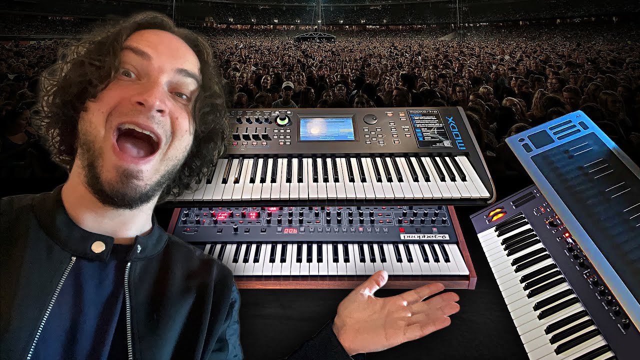 My keyboard rig on tour with Ms. Lauryn Hill & The Fugees