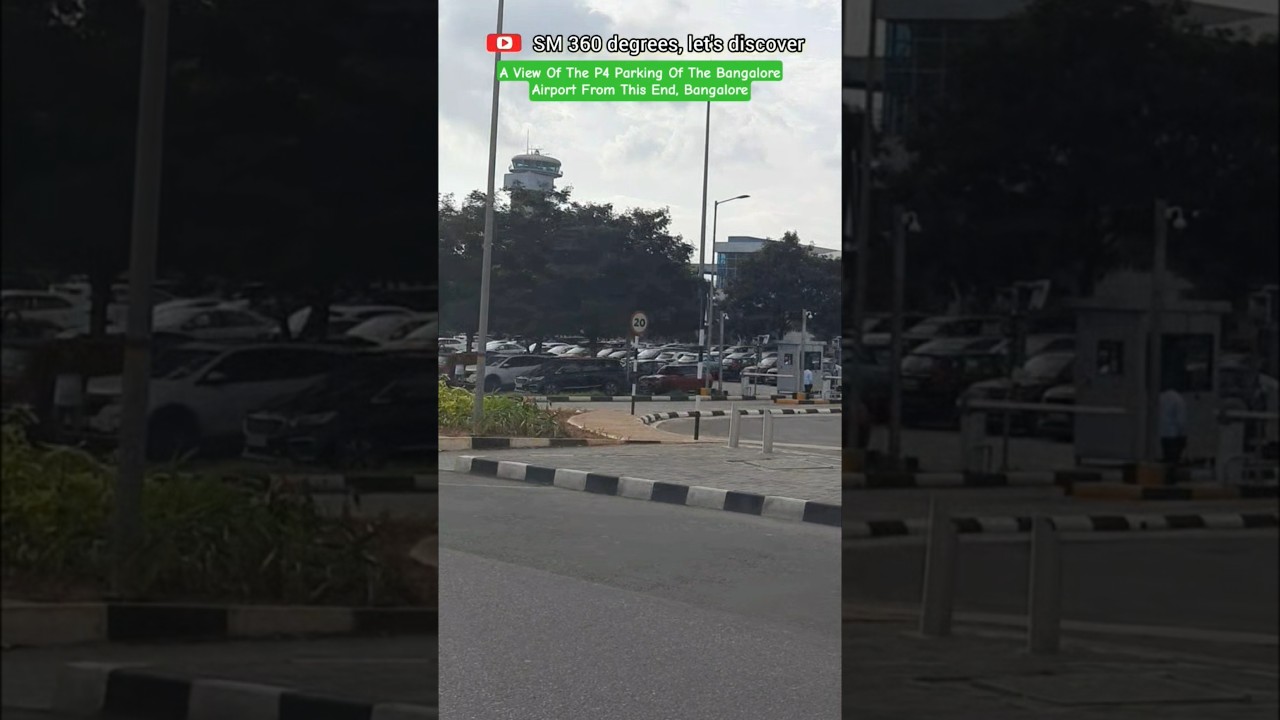 A View Of The P4 Parking Of The Bangalore Airport From This End, Bangalore, India.