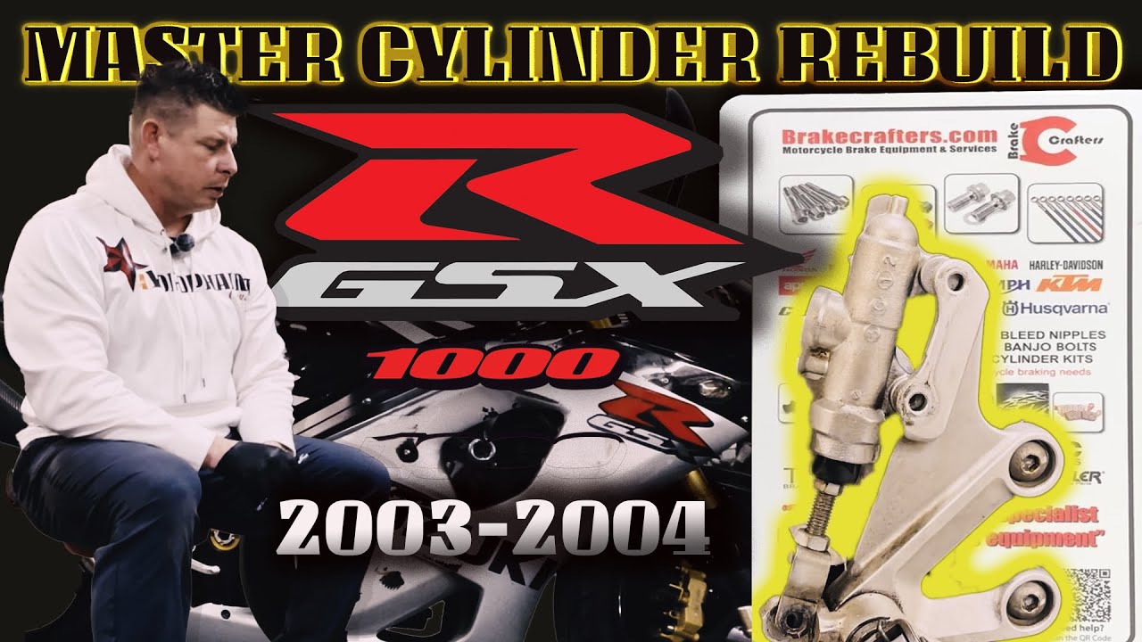 GSXR 1000 K3 K4 2003-2004 REAR BRAKE MASTER CYLINDER REBUILD