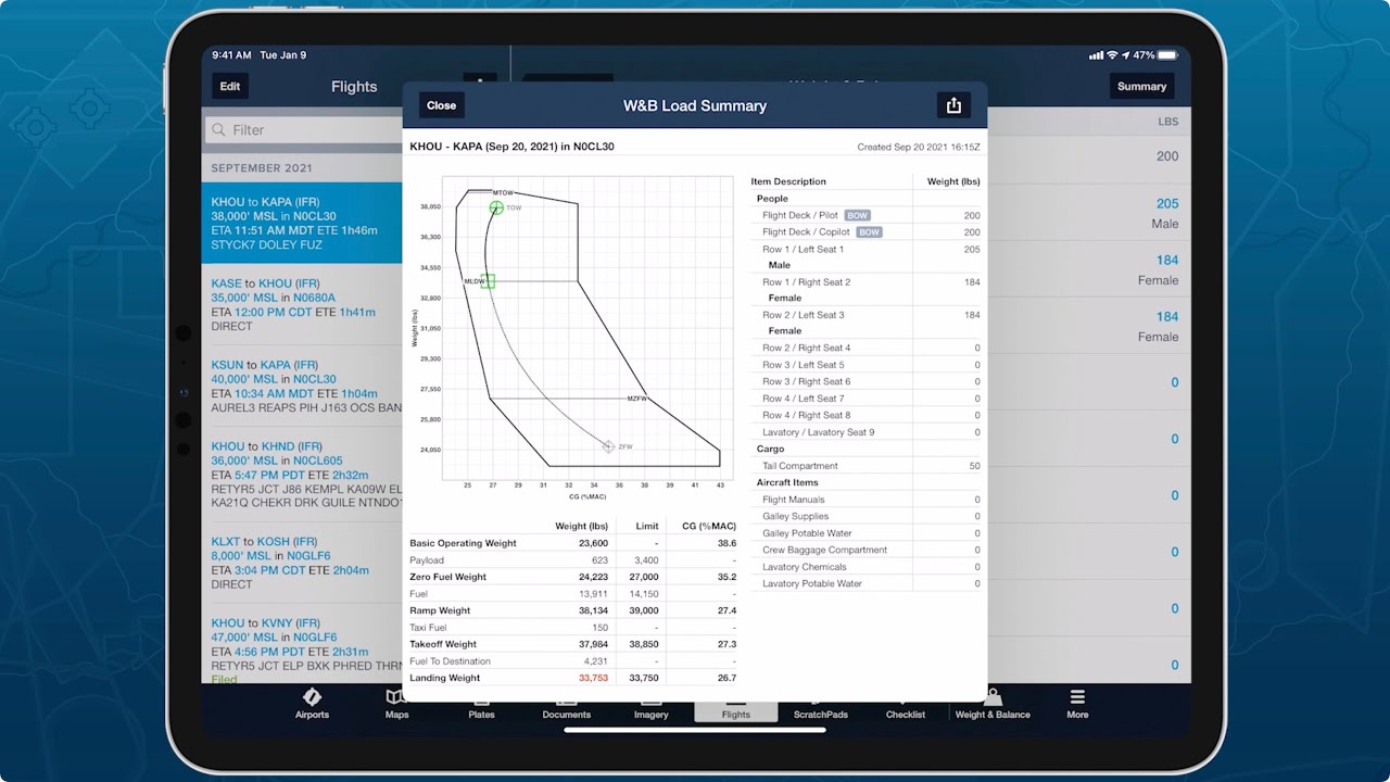 ForeFlight Feature Focus: Integrated Weight & Balance