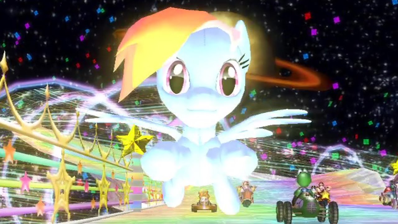 Rainbow Dash in Mario Kart Wii