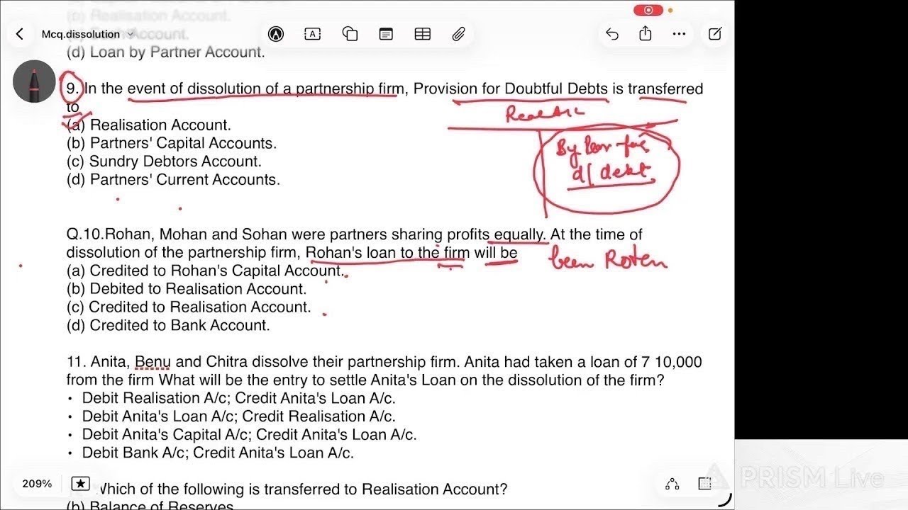 LIVE SESSION OF ACCOUNTANCY# DIEATH OF PARTNER#  EXPECTED QUESTIONS# PART-1