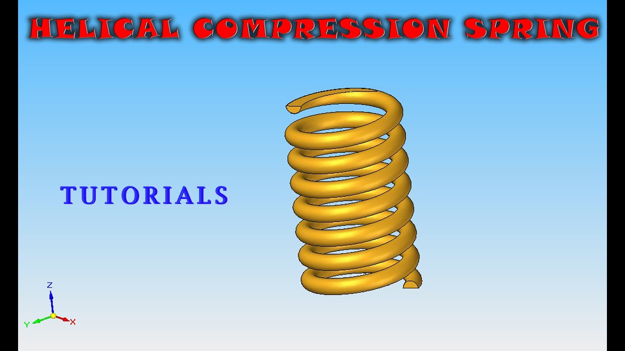 Helical Compression Spring  tutorial  | Solid Edge  | in  Kannada | ಸಾಲಿಡ್ ಎಡ್ಜ್ ಕನ್ನಡ-ಸಂಚಿಕೆ-50