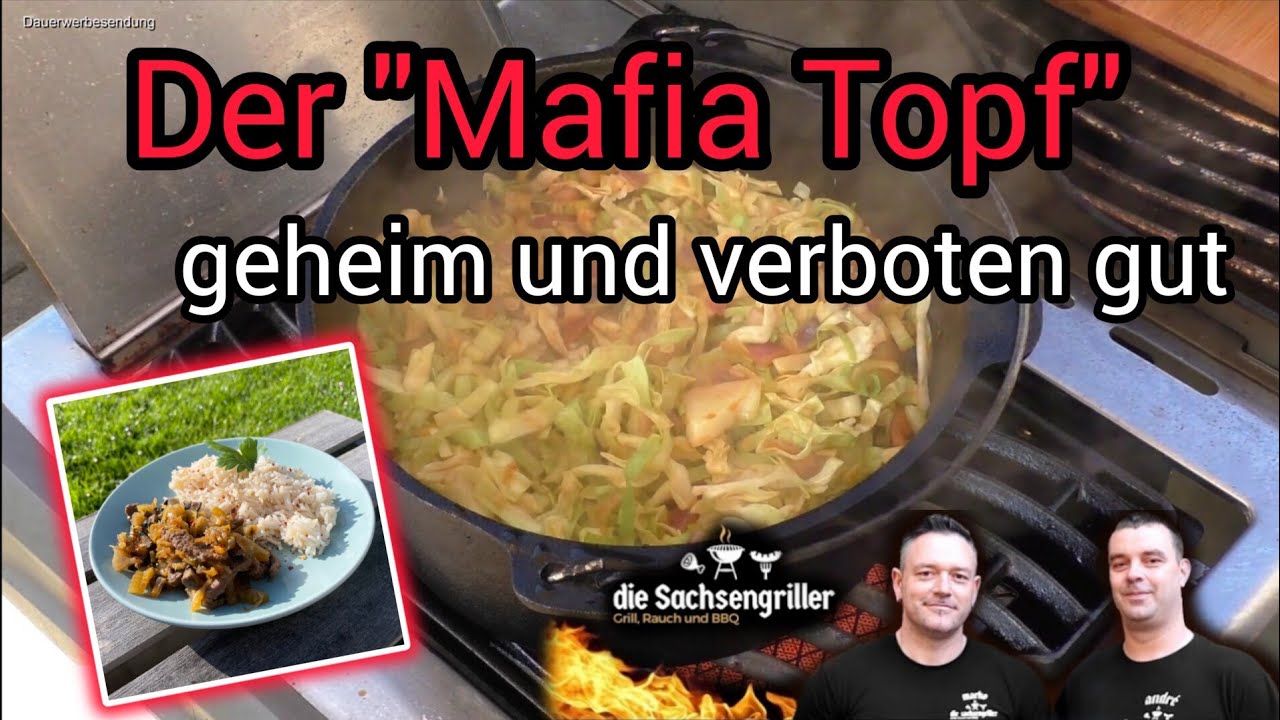 Mafia Topf | verboten gut, aus dem Dutch Oven | Die Sachsengriller