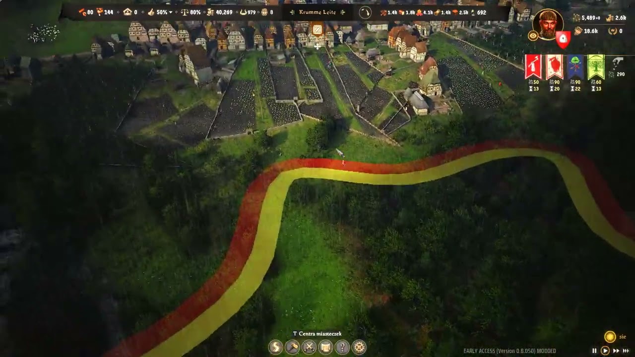 Manor Lords. Building second castle.