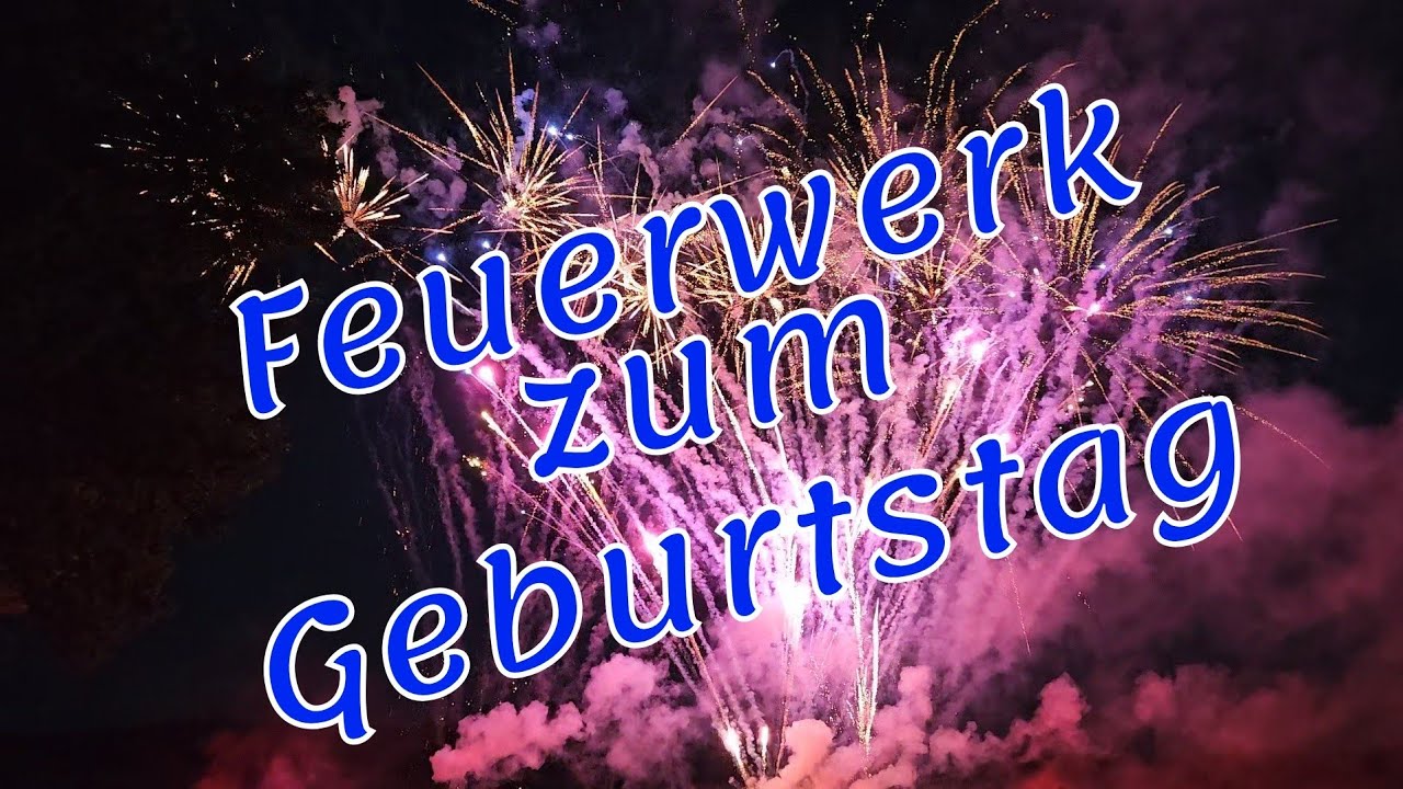 Feuerwerk zu einer Geburtagsfeier