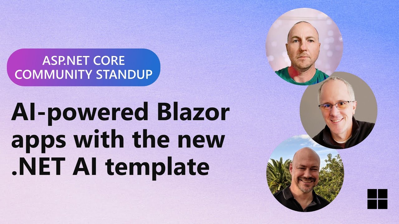 ASP.NET Community Standup - AI-powered Blazor web apps with the new .NET AI template