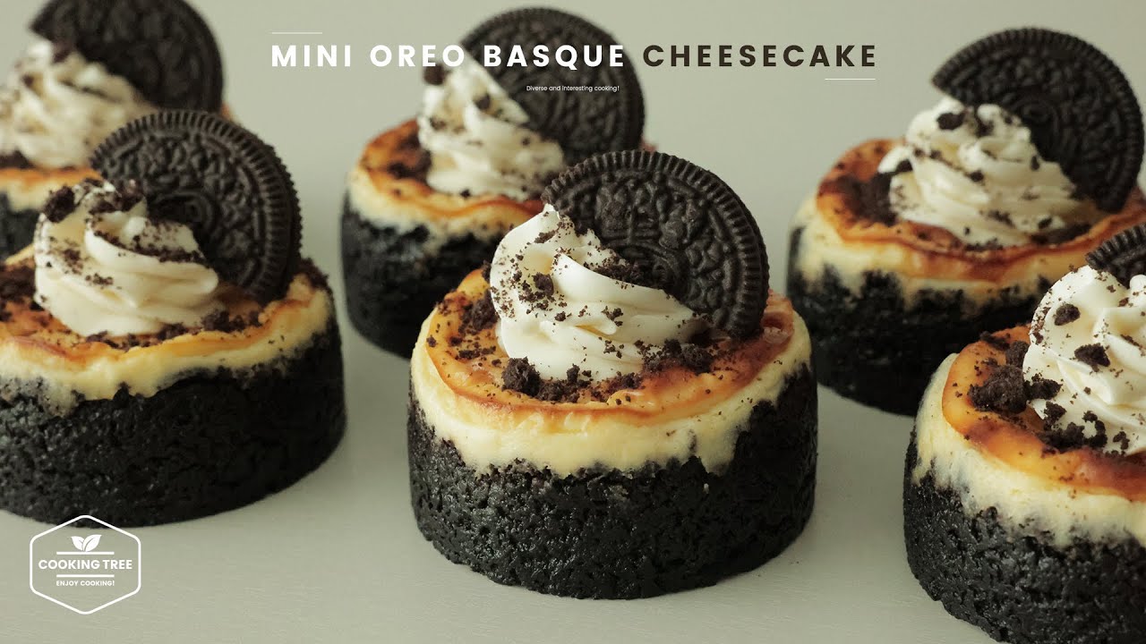 Для любителей Oreo! Рецепт мини-чизкейка «Баскский Орео» | Мини-торт