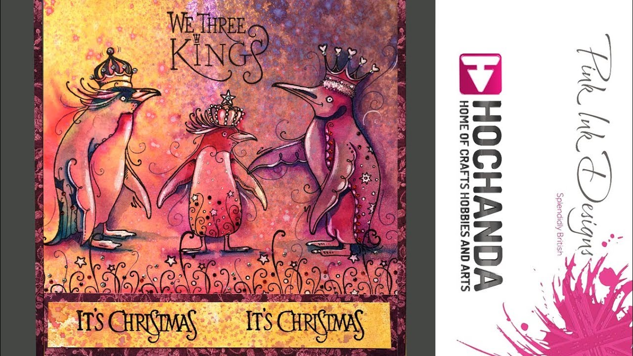 Pink Ink Designs Stamp We Three Kings. Time Lapse By Pink Ink Designs.