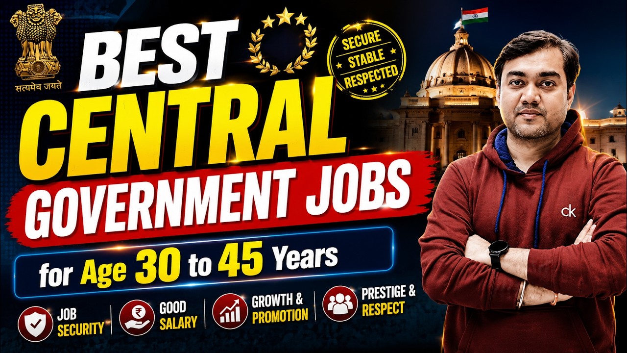 Best Government Job for Age 30 to 45 Years | Govt Job After 30 Years | Govt Job After 40 Years