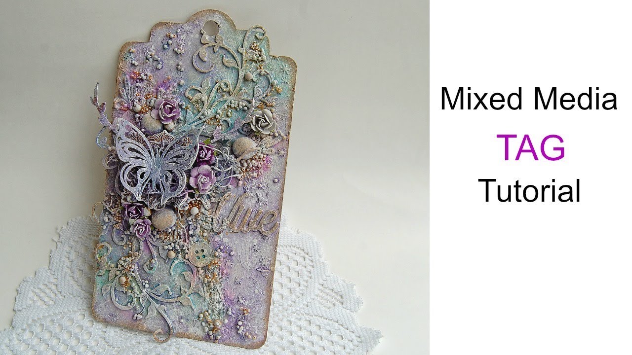 Mixed Media Romantic Tag
