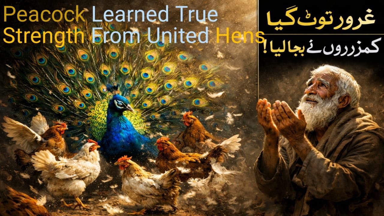 Proud Peacock Learned True Strength From United Hens And A Wise Old Man-  Powerful Moral Story