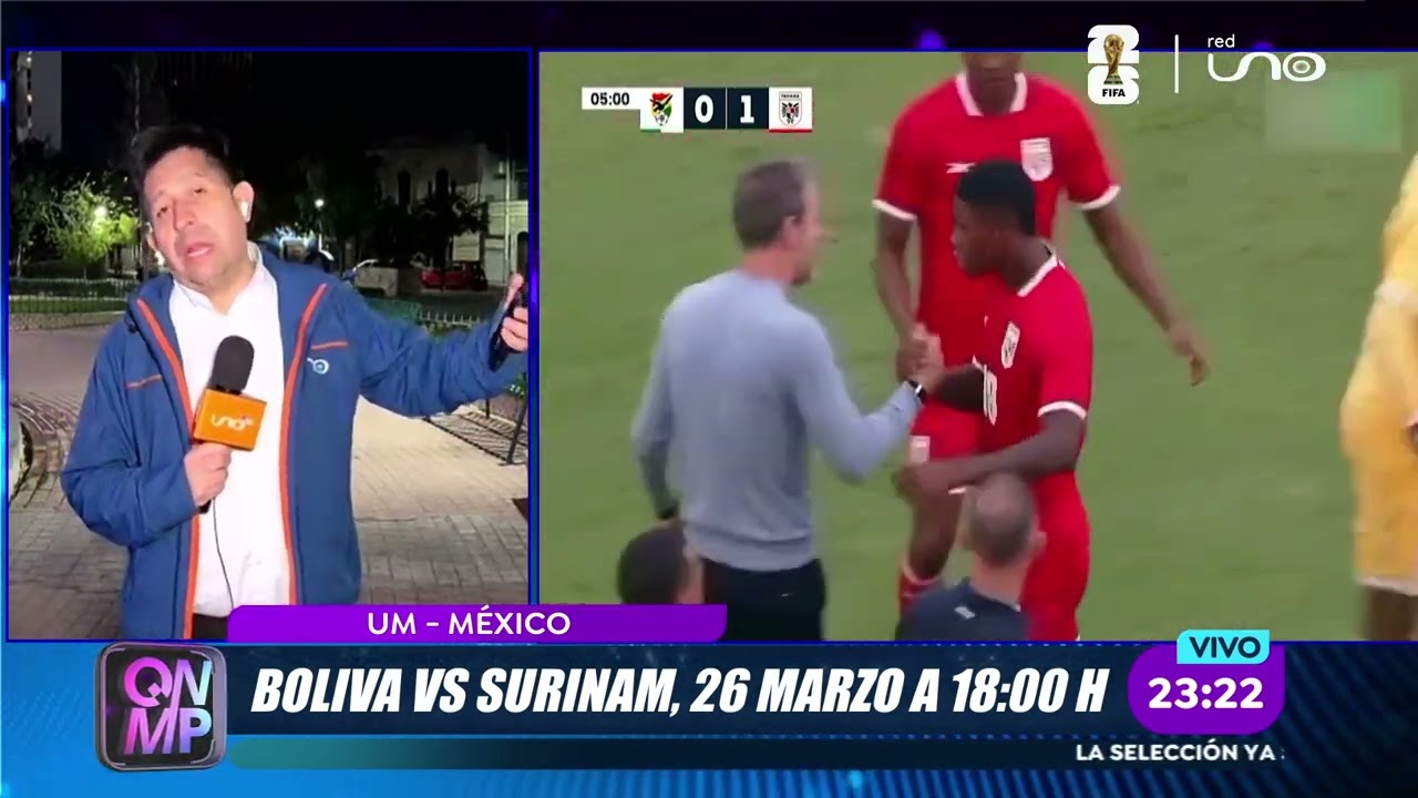 BOLIVIA Vs SURINAM 26 DE MARZO A 18:00 H
