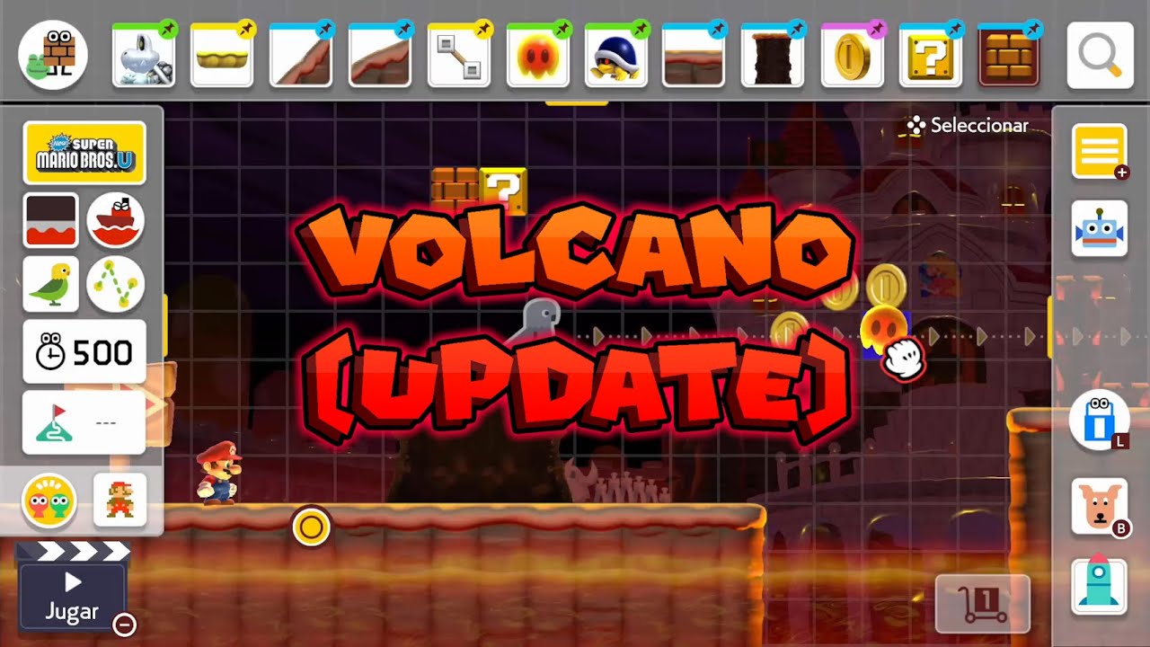 NSMBU Volcano Theme in Super Mario Maker 2 | Final Update
