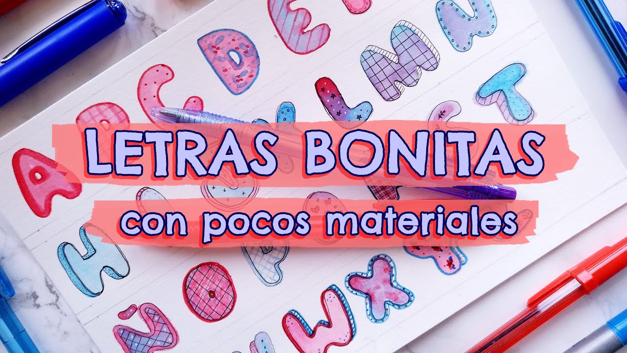 27 TIPOS de LETRAS para TÍTULOS BONITOS ❤ IDEAS para CARTELES y PORTADAS con POCOS MATERIALES