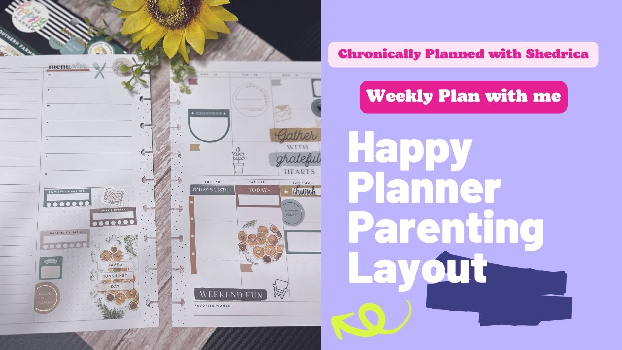 Plan With Me | Happy Planner Weekly Layout Using One Sticker Book