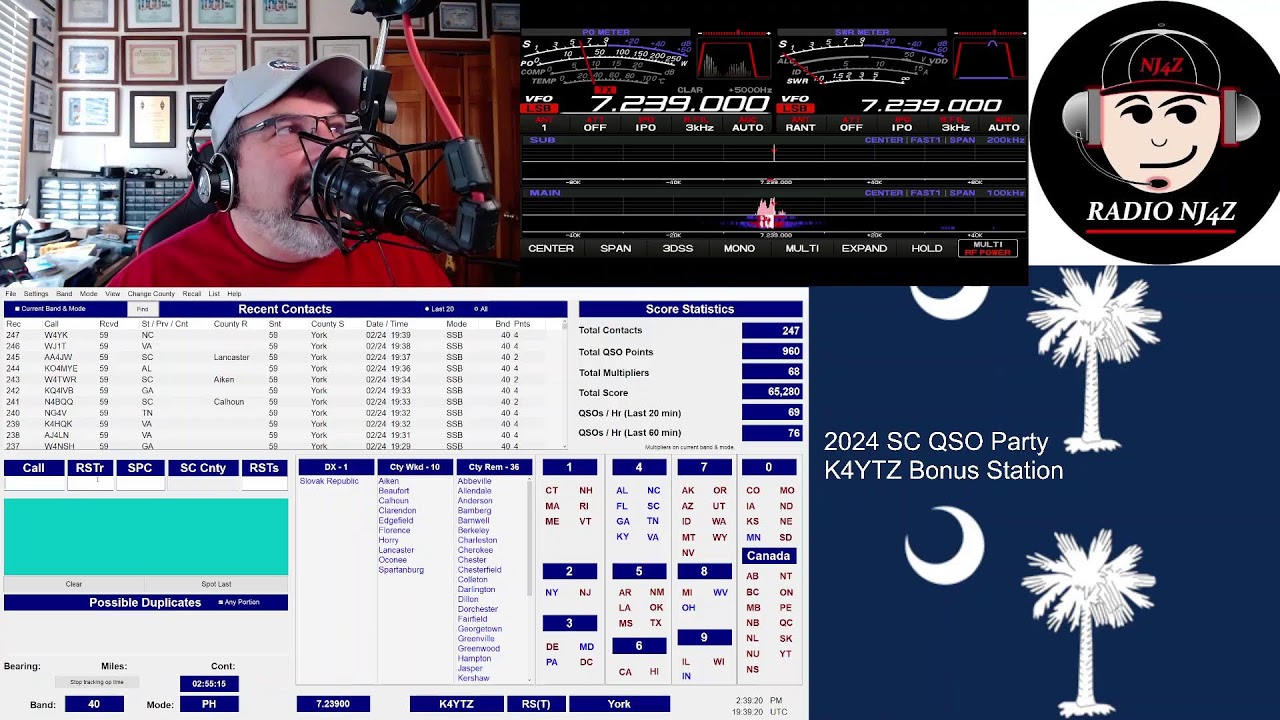 2024 South Carolina QSO Party - Live Stream