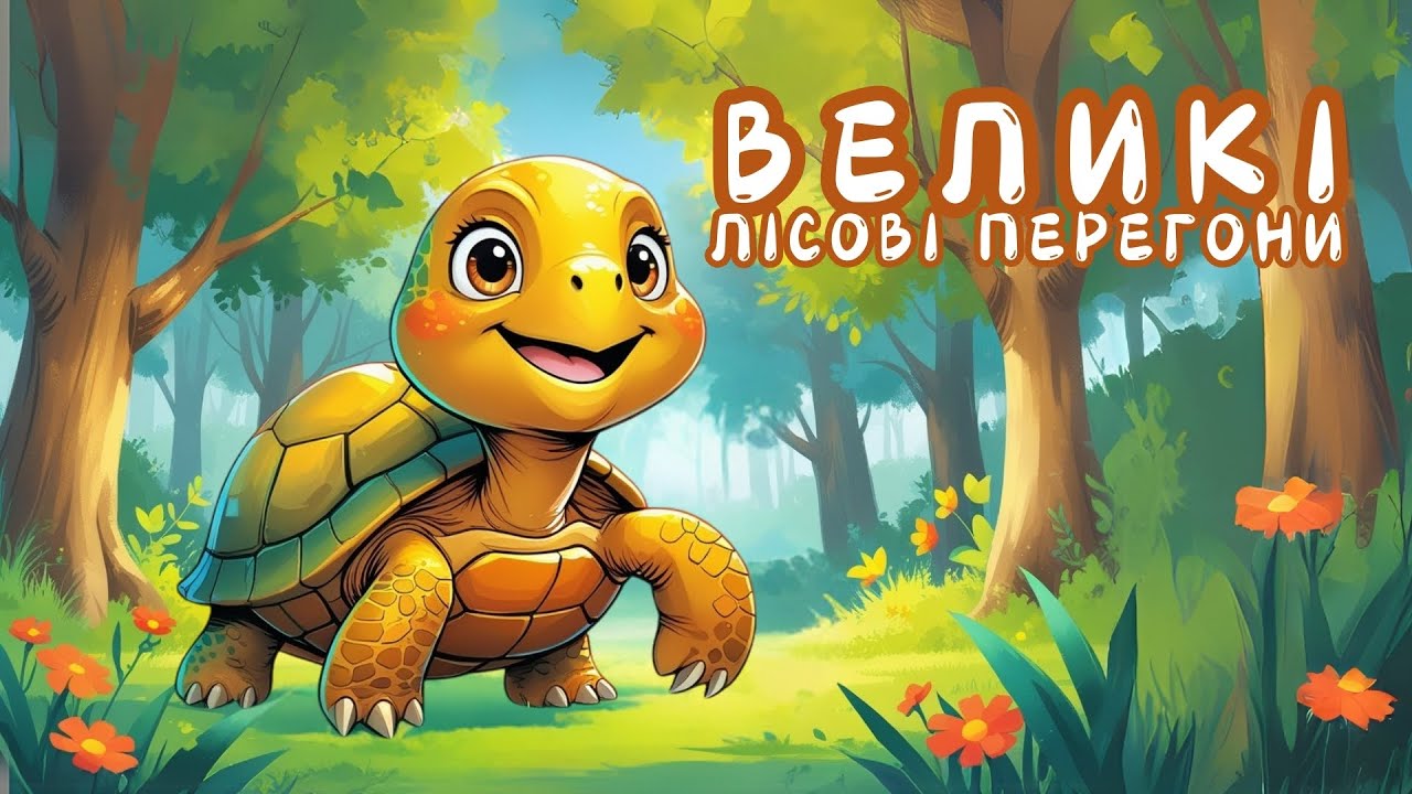 🎧АУДІОКАЗКА про спритного ЗАЙЧИК та повільну ЧЕРЕПАХУ. українською мовою
